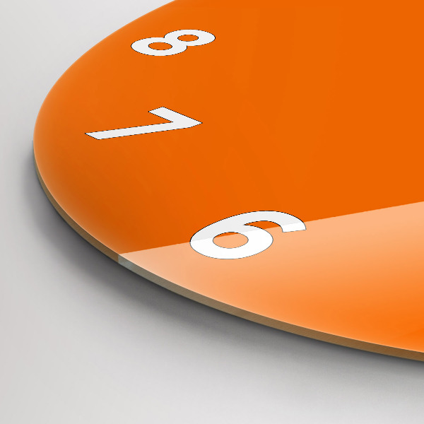 Horloge ronde Orange
