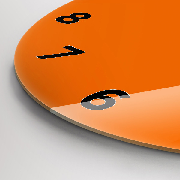 Horloge ronde Orange