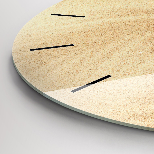 Horloge ronde Abstraction dorée