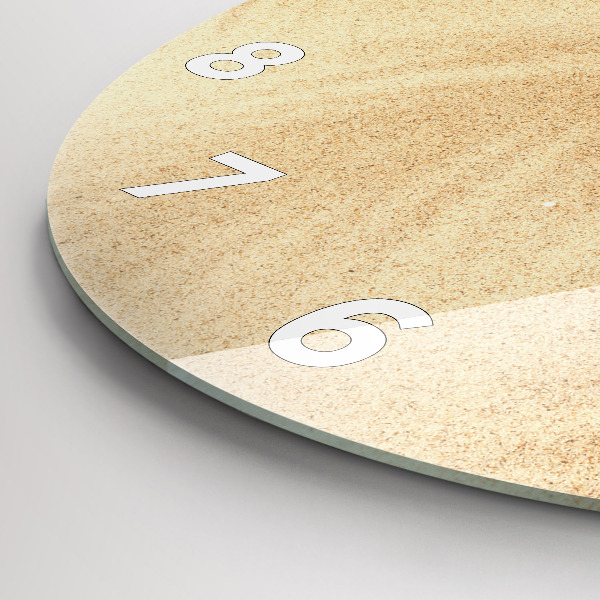 Horloge ronde Abstraction dorée