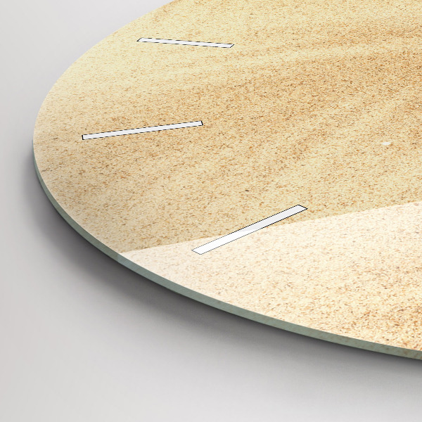 Horloge ronde Abstraction dorée