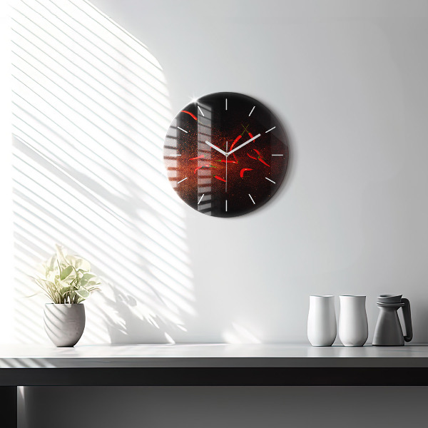 Horloge ronde Piments