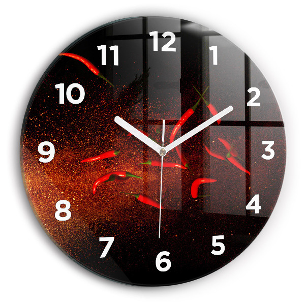 Horloge ronde Piments