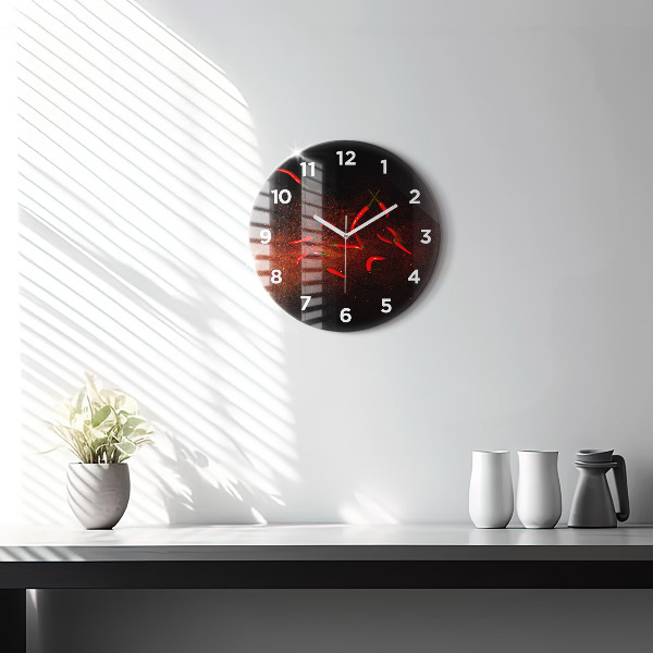 Horloge ronde Piments