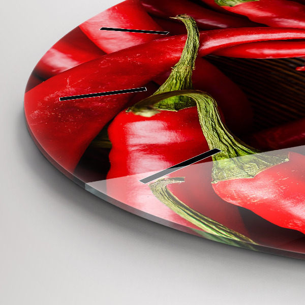 Horloge ronde Piments forts