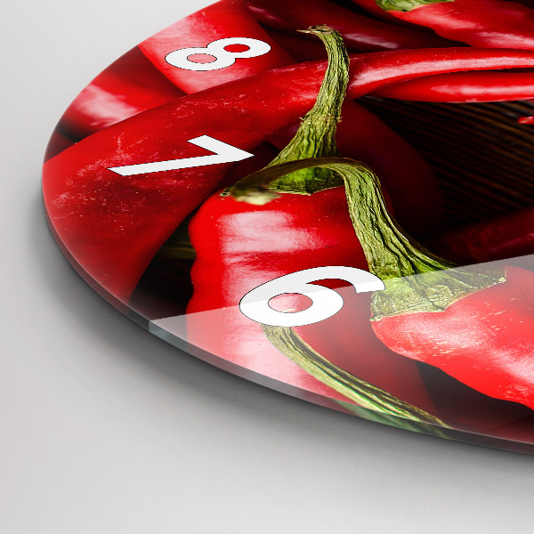 Horloge ronde Piments forts