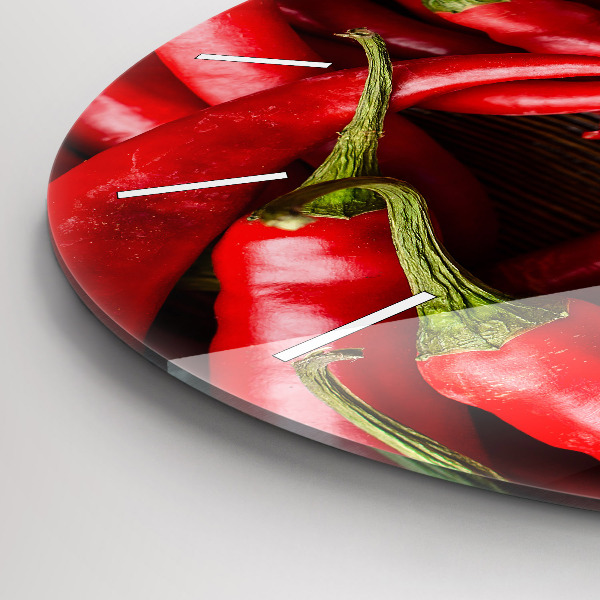 Horloge ronde Piments forts