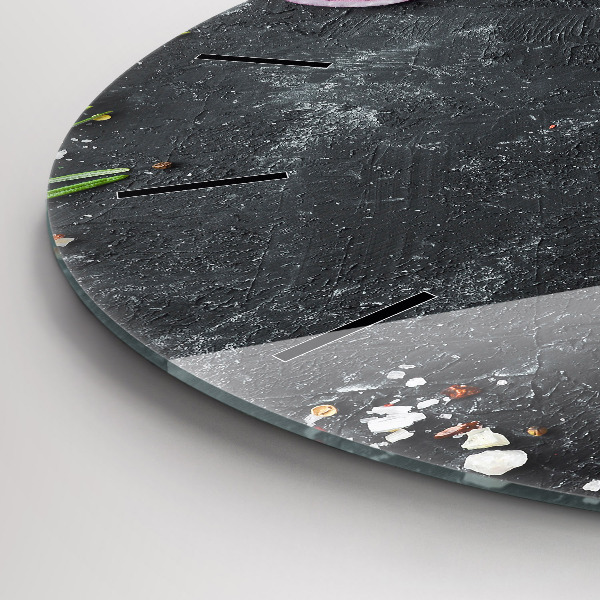 Horloge ronde Légumes sur la table