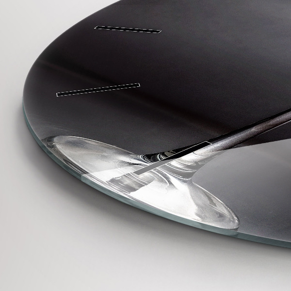 Horloge ronde Un verre de vin