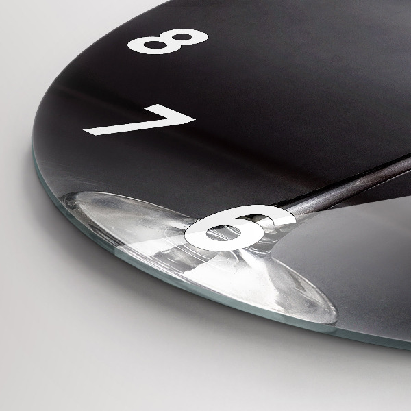 Horloge ronde Un verre de vin