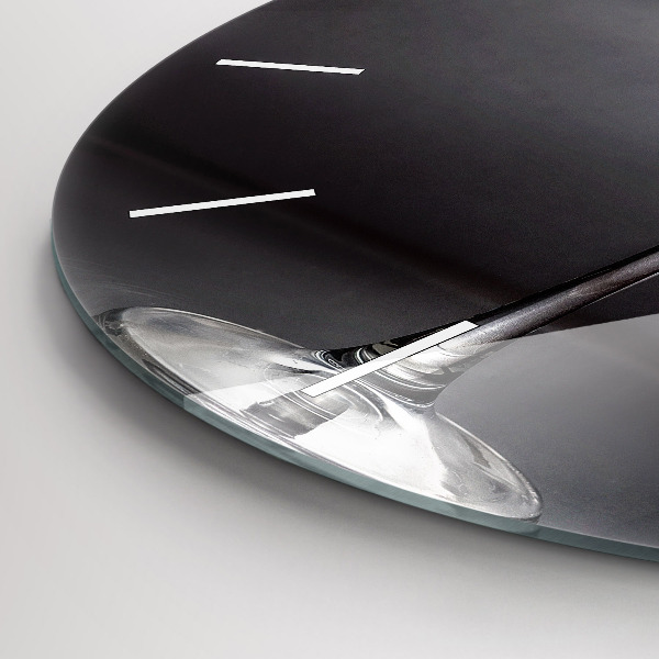 Horloge ronde Un verre de vin