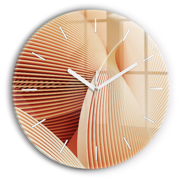 Horloge ronde Motif de vague abstrait
