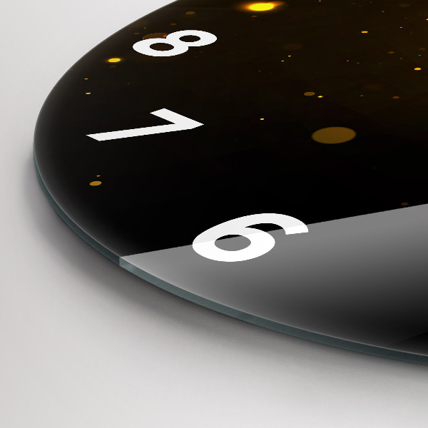 Horloge ronde 'Poussière d''or'