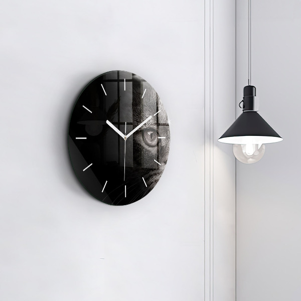 Horloge ronde Chien et chat Scottish Fold