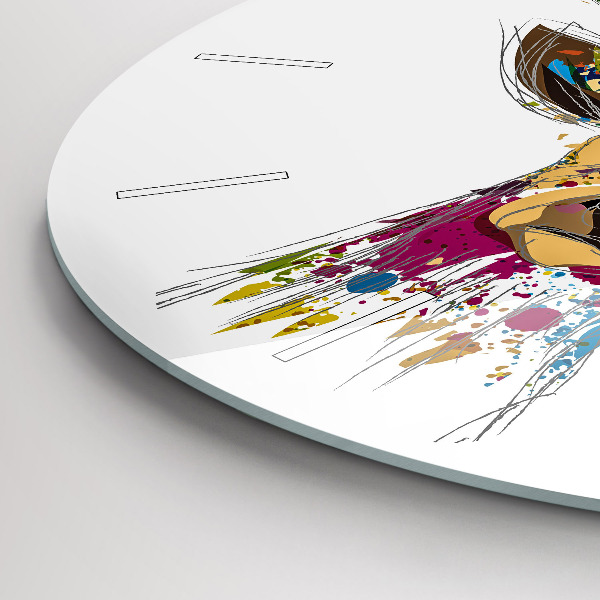 Horloge ronde Tête de cerf