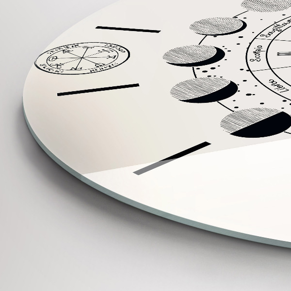 Horloge ronde Phases de la lune