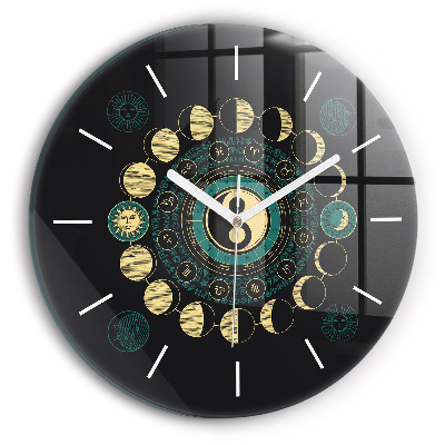 Horloge ronde Phases de la lune