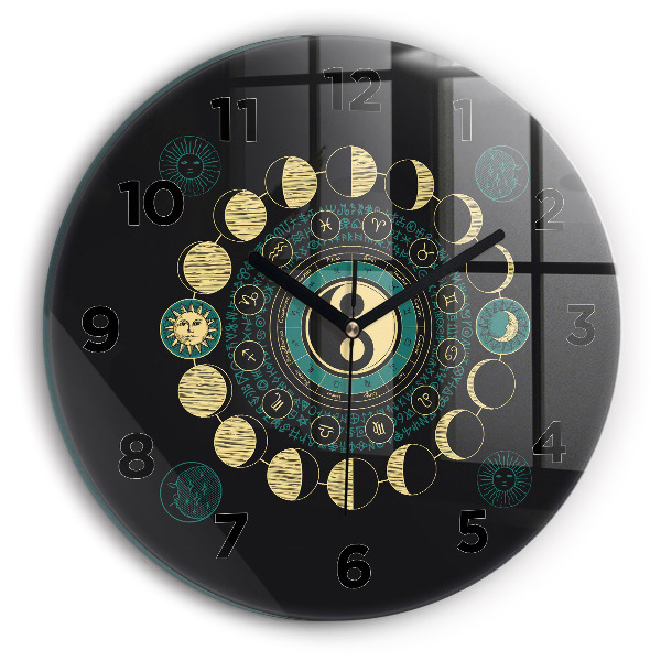 Horloge ronde Phases de la lune