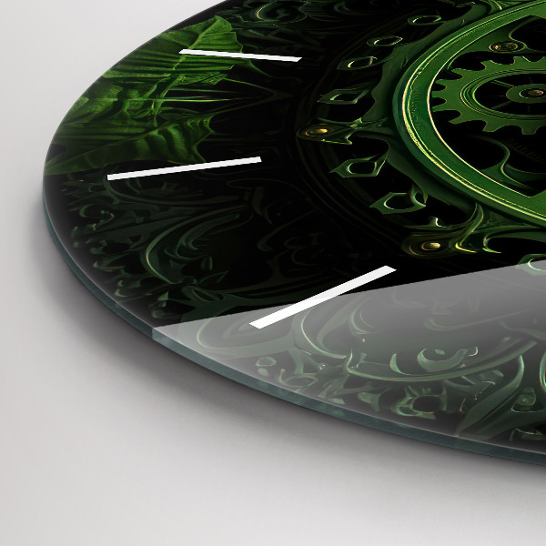 Horloge ronde Mécanisme vert
