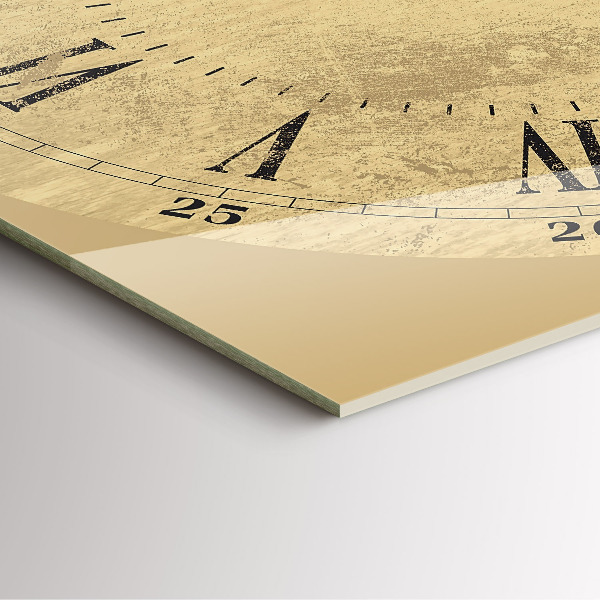 Horloge murale carrée élégant Chiffres romains en bronze