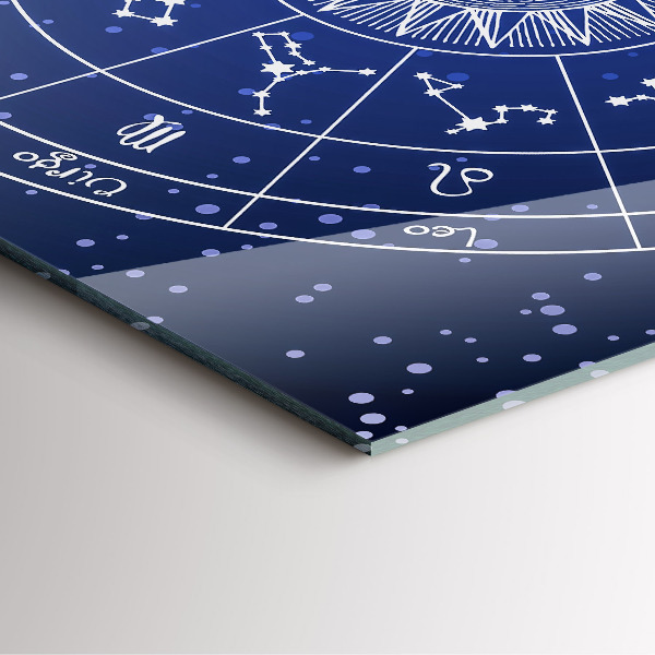 Horloge murale carrée élégant Constellations du zodiaque