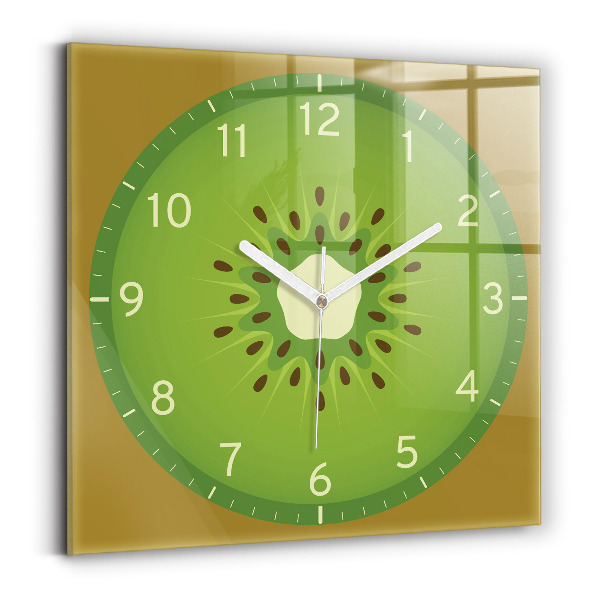 Horloge murale carrée élégant Kiwi