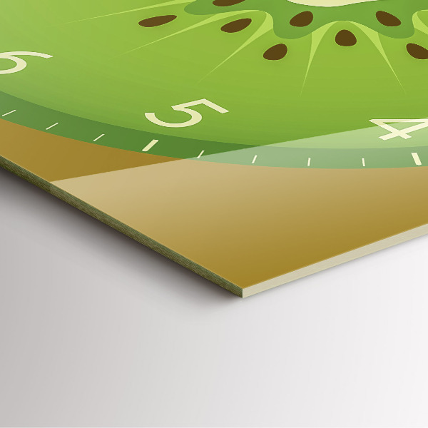 Horloge murale carrée élégant Kiwi