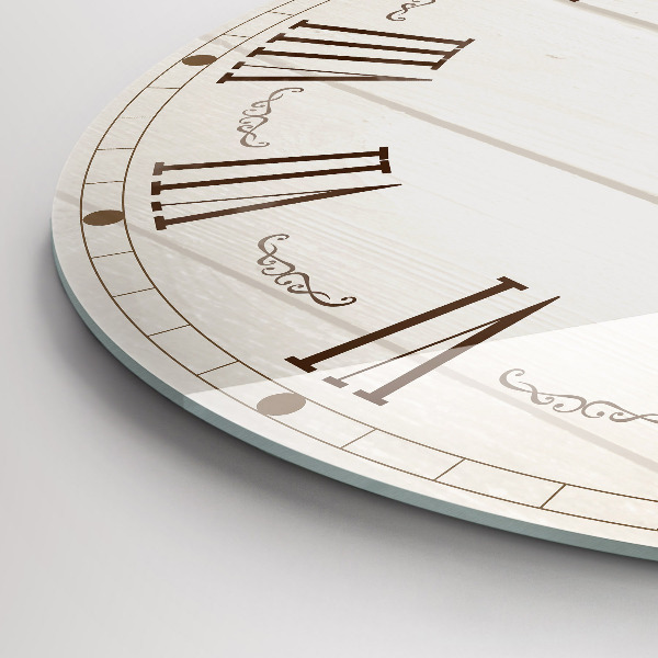 Horloge ronde murale chiffres romains