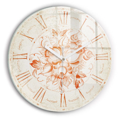Horloge ronde murale motif romain