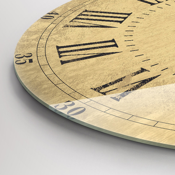 Horloge ronde murale Chiffres romains en bronze