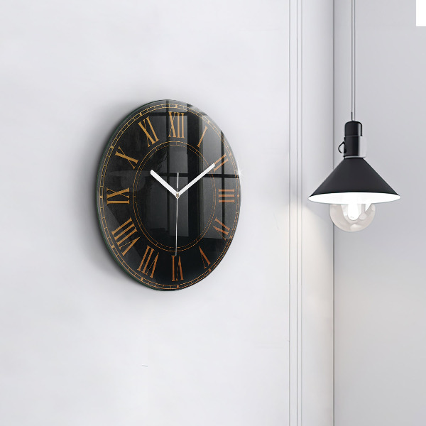 Horloge ronde murale Anciens chiffres romains