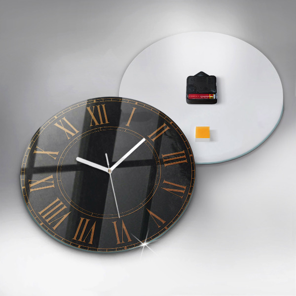 Horloge ronde murale Anciens chiffres romains
