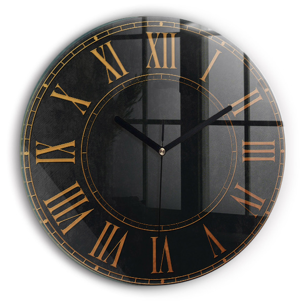 Horloge ronde murale Anciens chiffres romains