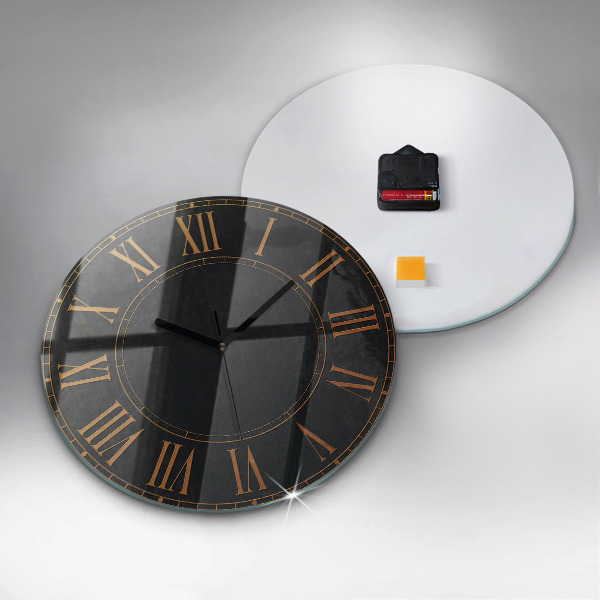 Horloge ronde murale Anciens chiffres romains