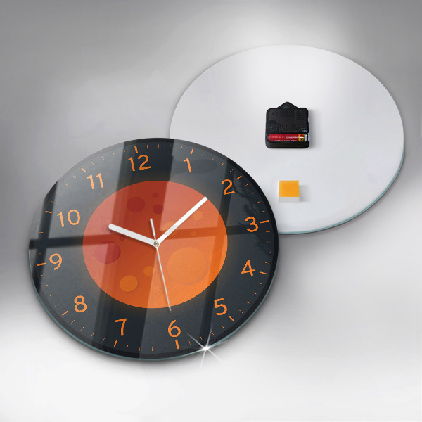 Horloge ronde murale Pleine lune