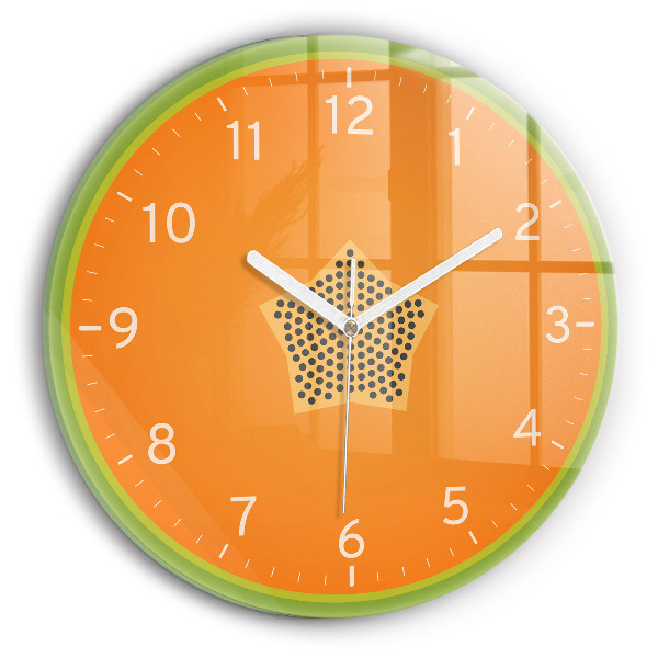 Horloge ronde murale Papaye