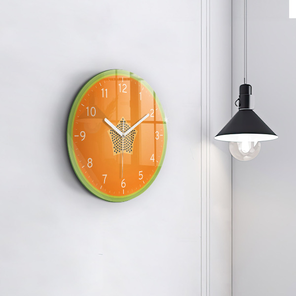 Horloge ronde murale Papaye