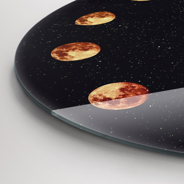 Horloge ronde murale Phases de la lune