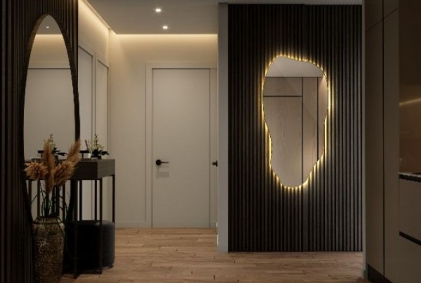 Comment agrandir visuellement une salle sombre avec des miroirs ?